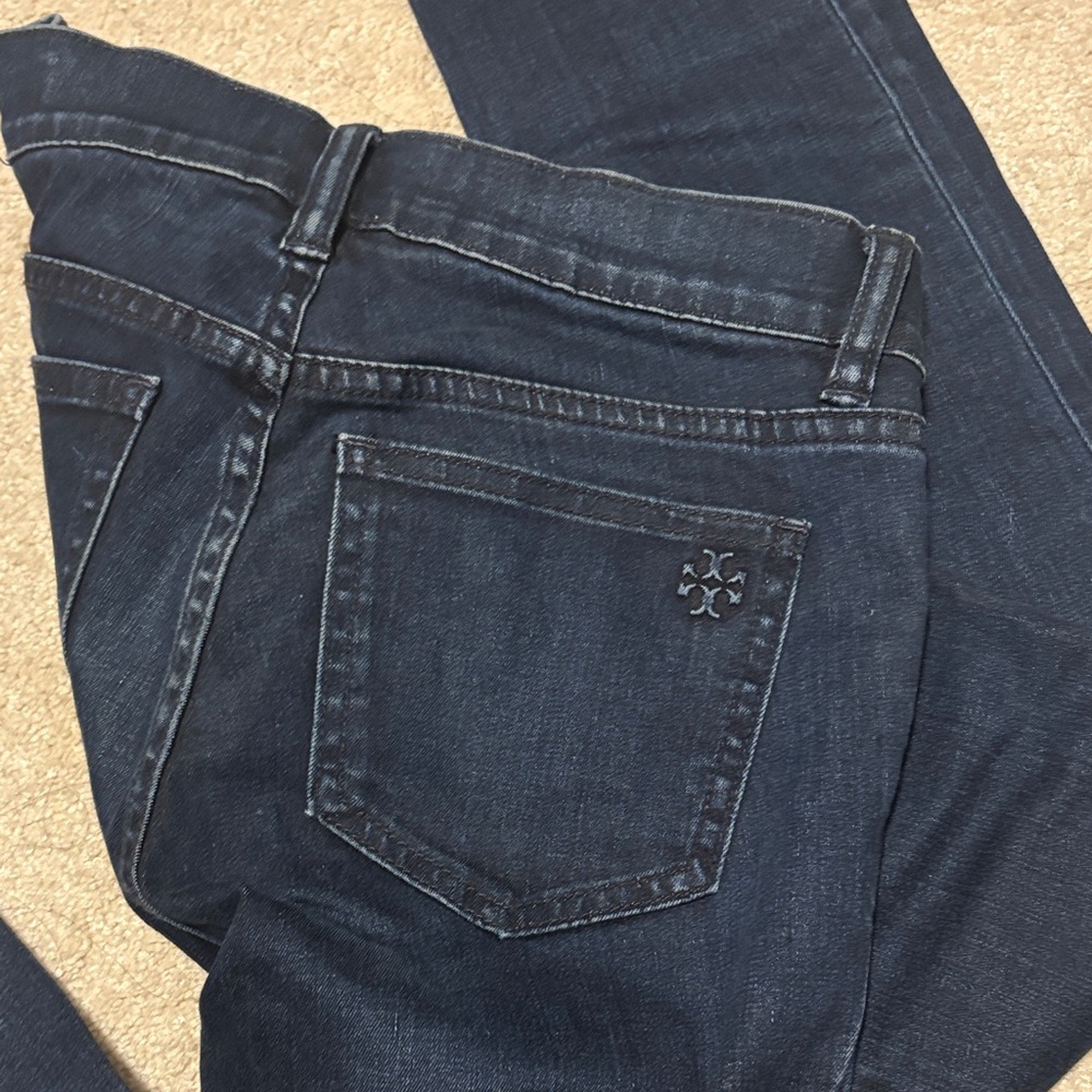 Tory Burch Women's Dark Blue Skinny Jeans